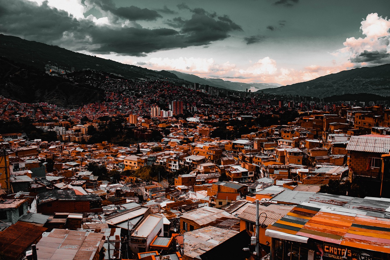 Vista del Valle de Aburrá desde una de sus comunas.